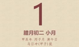 今日老黄历(2025年1月1日)：黄历宜忌、财神方位、特吉生肖、打麻将财位